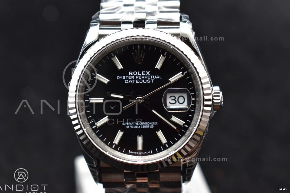 126234 Steel 1:1 SS VS3235 VSF 36 Black DateJust Best Stick on Edition 904L Dial Bracelet Jubilee 0701